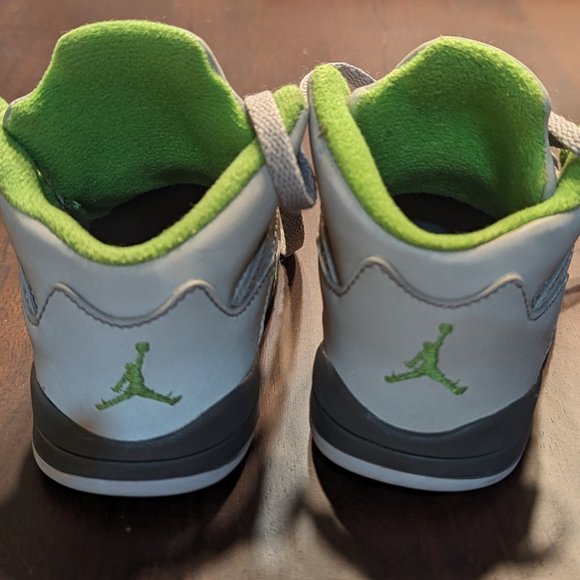 Air Jordan Retro 5 Green Bean - Size Toddler 5C - Picture 11 of 14